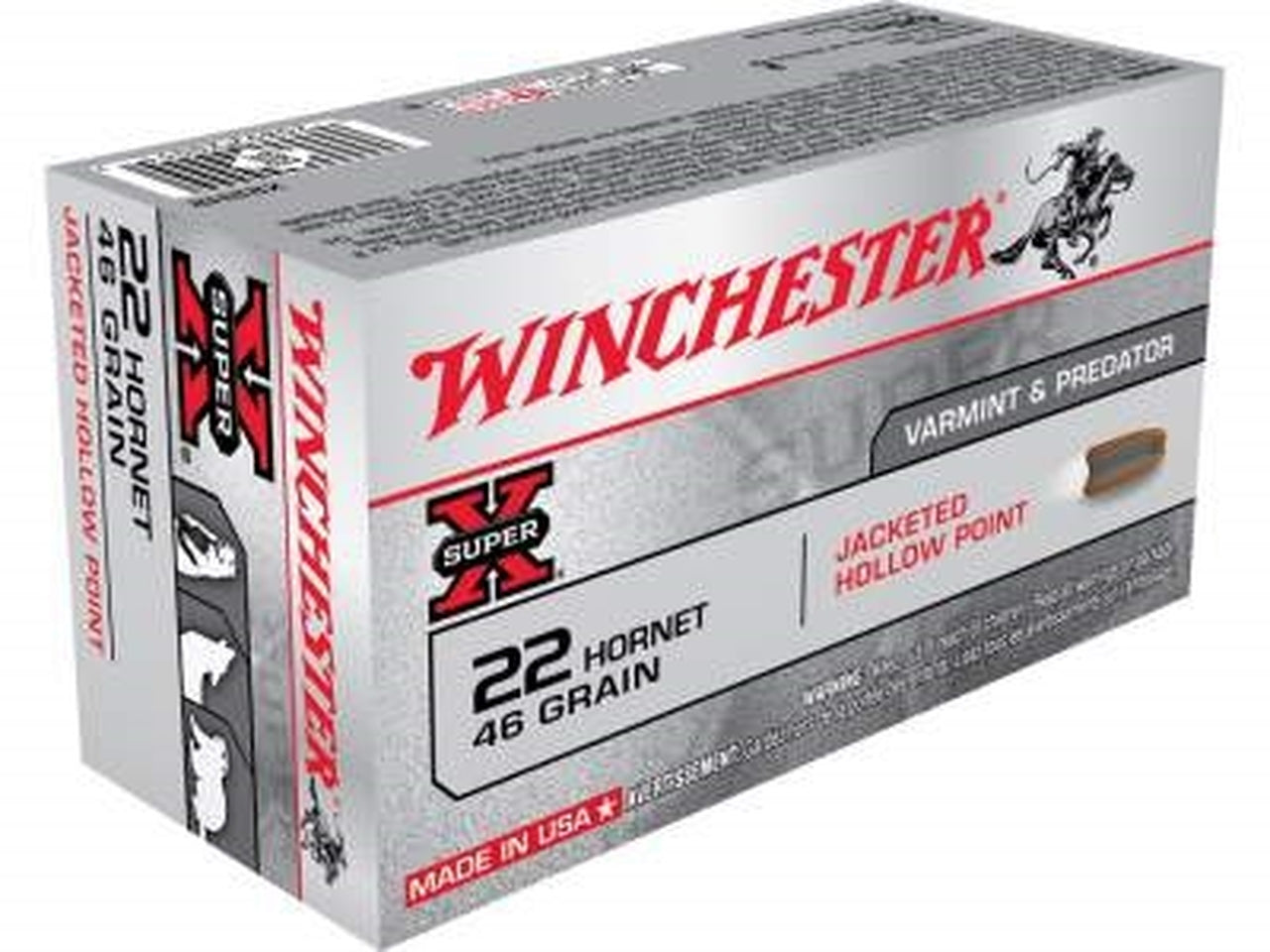 Winchester 22 Hornet 45 HP SX Ammo