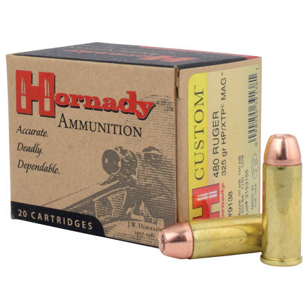 Hornady Ammo 480 Ruger 325GR STP