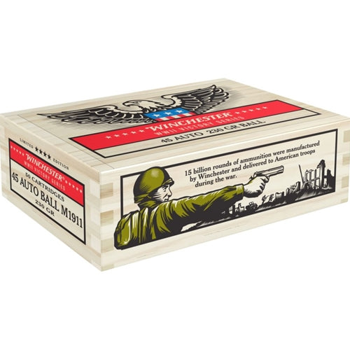 Winchester 45ACP WWI Wood Box Ammo