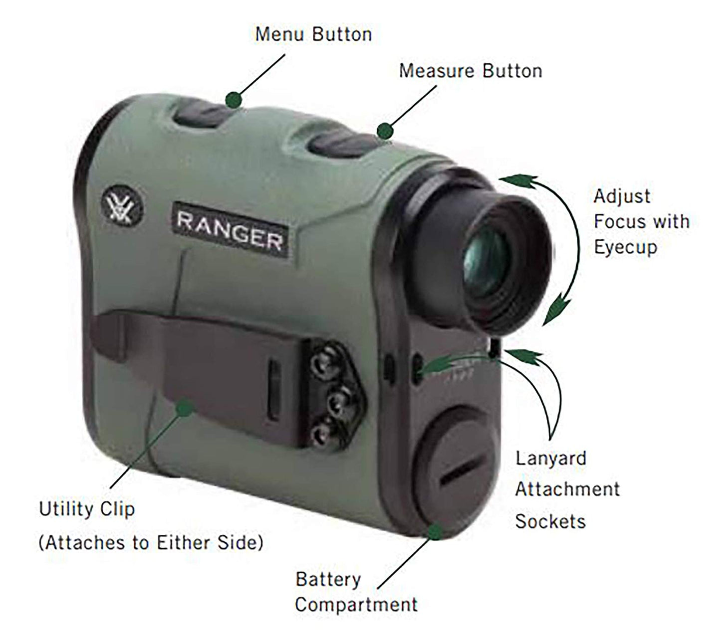 Vortex Ranger 1800YD Laser Rangefinder