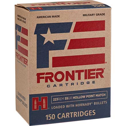 Hornady Frontier 223 55GR HP 150 Ammo