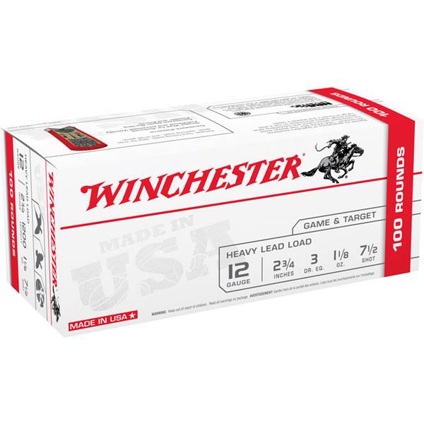 Winchester 12G 2-3/4' 7.5 Shotgun Shells