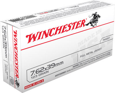 Winchester USA 7.62x39 123Gr FMJ Ammo
