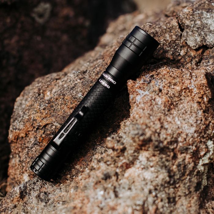 LuxPro Rubberized Water Resistant LED Pocket Flashlight