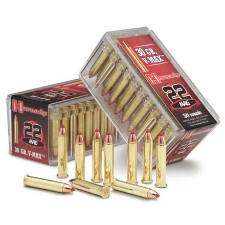 Hornady 22 Mag 30G VMAX Ammo