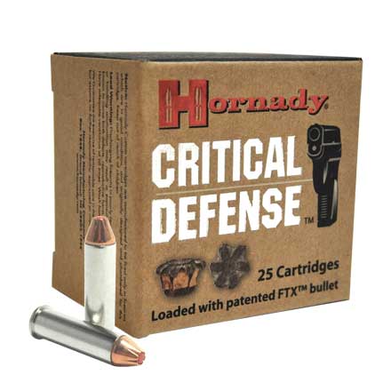 Hornady 357 Mag 125G CRIT DEF Ammo