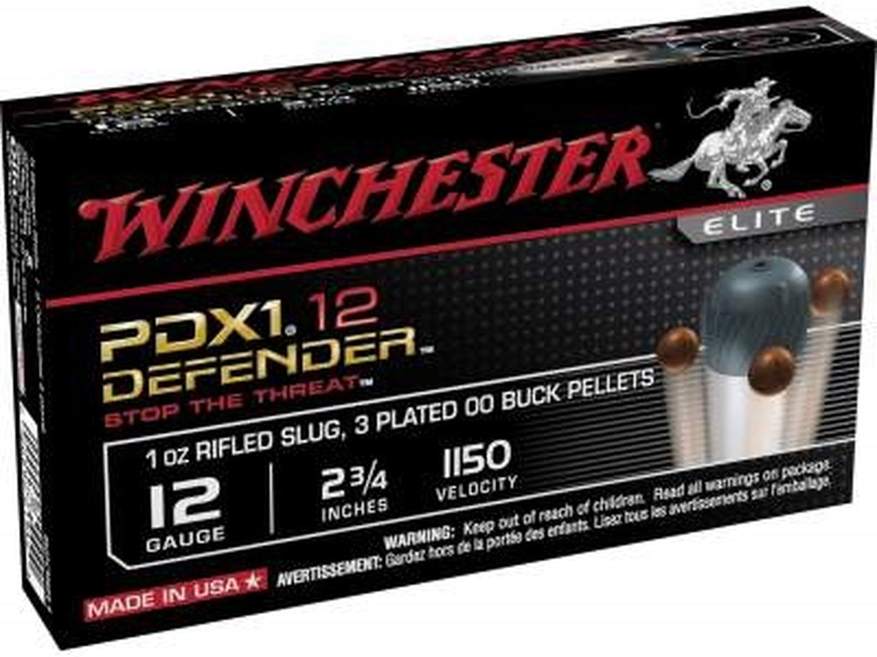 Winchester Sup PDX1 Defense 12 Shotshell