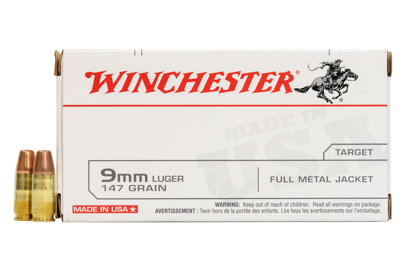 Winchester 9MM 147GR FMJ 50RD Ammo