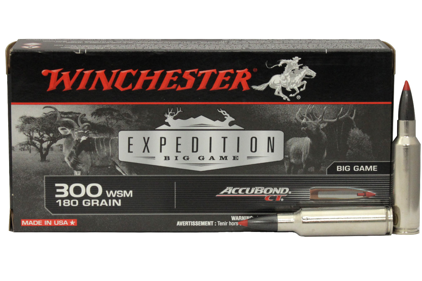 Winchester 300 WSM 180G ACCU CT Ammo