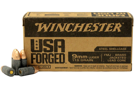 Winchester 9MM USA Forge 115G Ammo