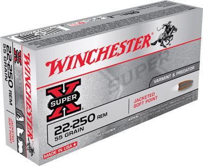 Winchester 22-250 Rem 55 PSP Ammo