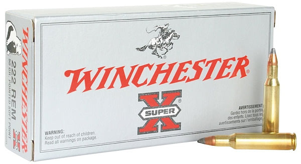 Winchester 222 Rem 50 PSP SX Ammo