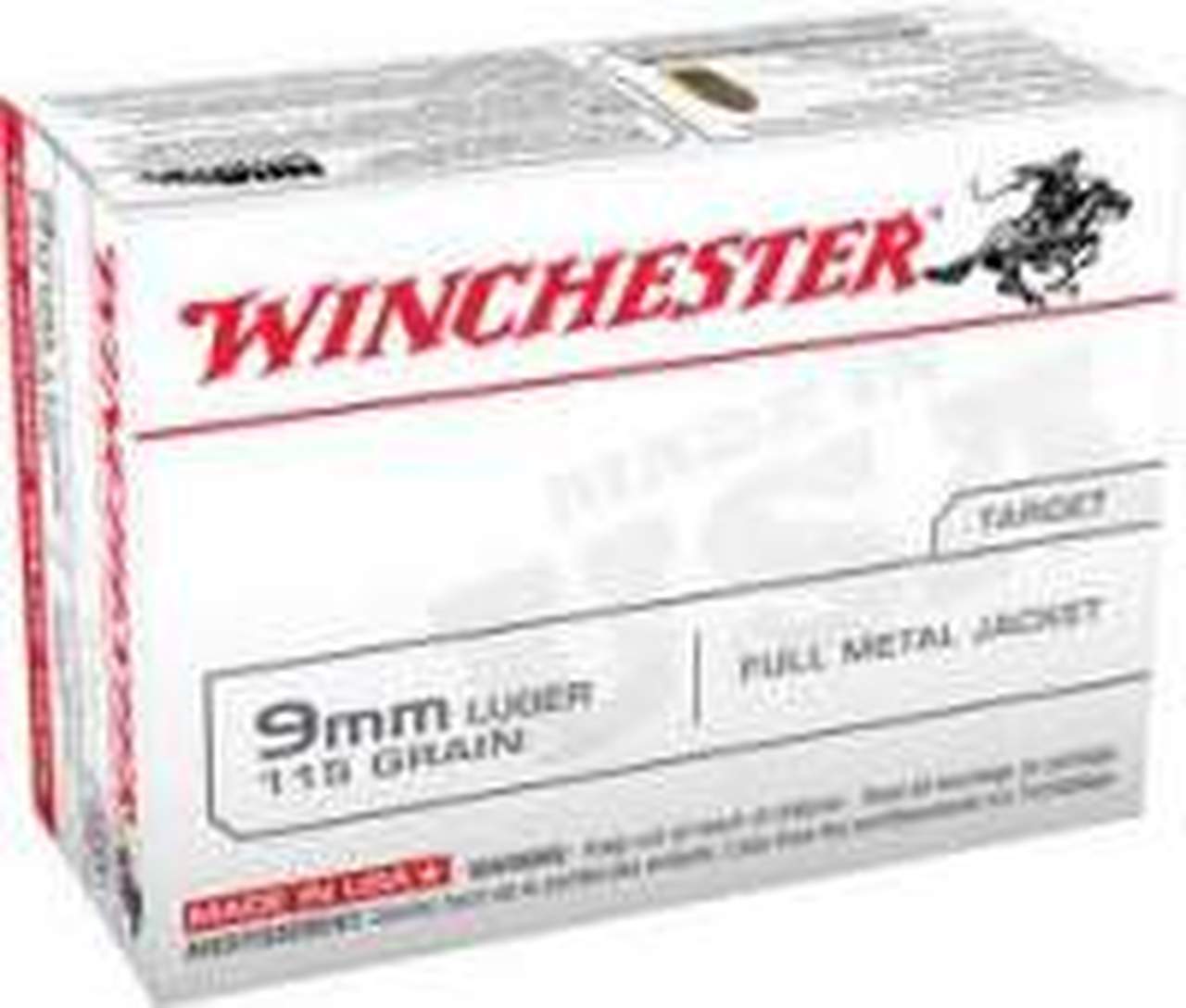 Winchester 9MM 115GR 100RD Ammo