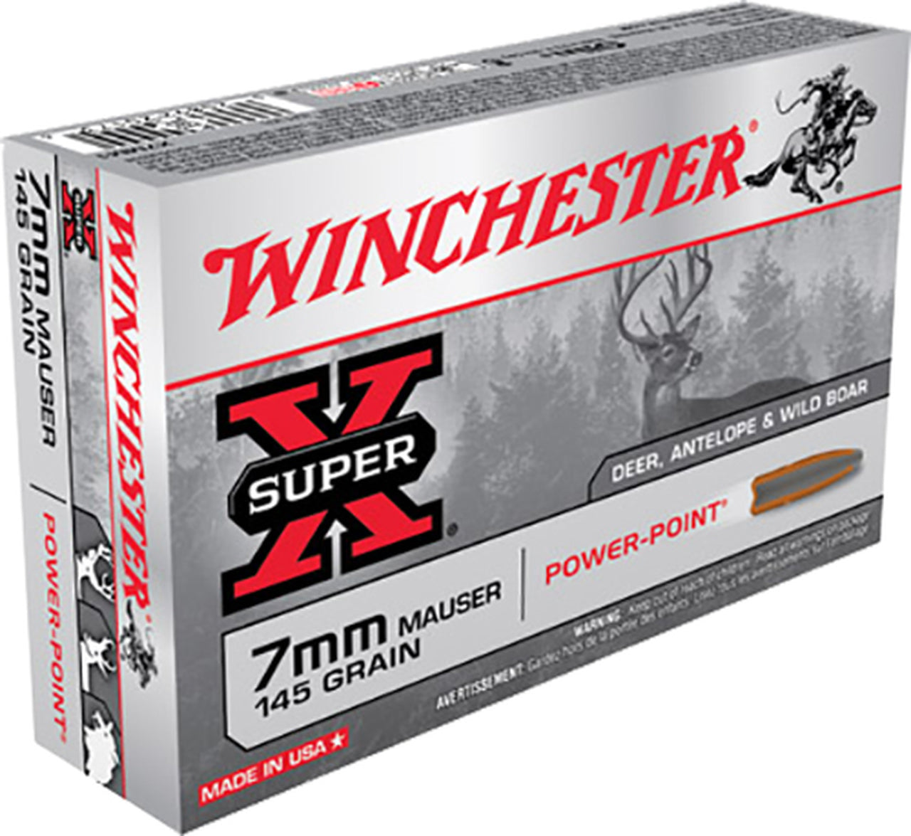 Winchester 7MM Mauser 145 PP S Ammo