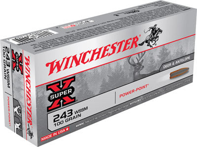 Winchester 243 WSSM 100 PP Ammo