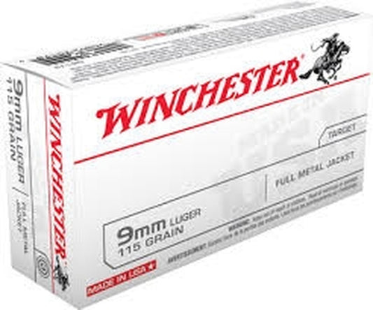 Winchester 9MM Luger 115 FMJ USA