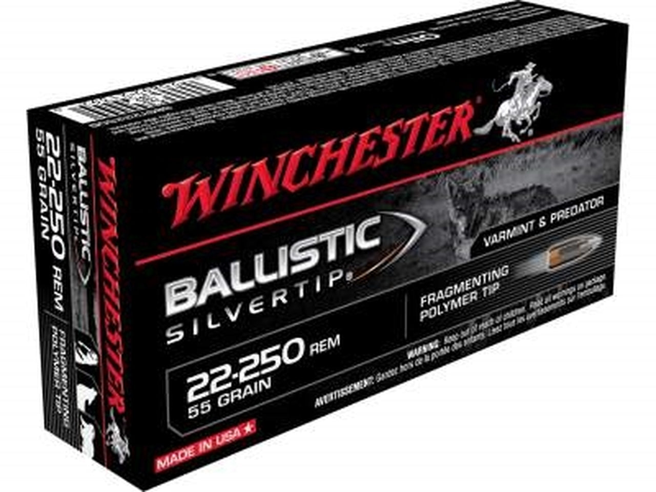 Winchester 22-250 Rem 55 Ammo