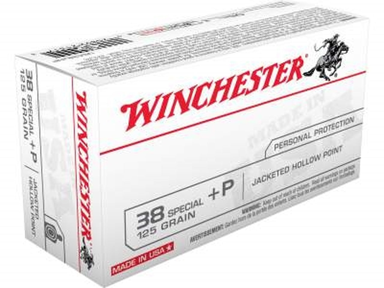 Winchester 38 SPL +P 125 JHP Ammo