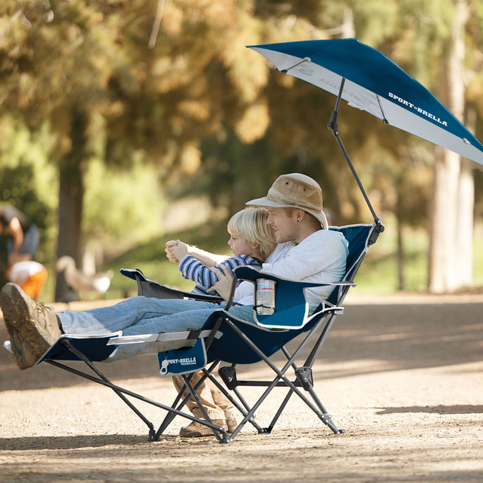 SKLZ SPORT-BRELLA RECLINER CHAIR BLUE