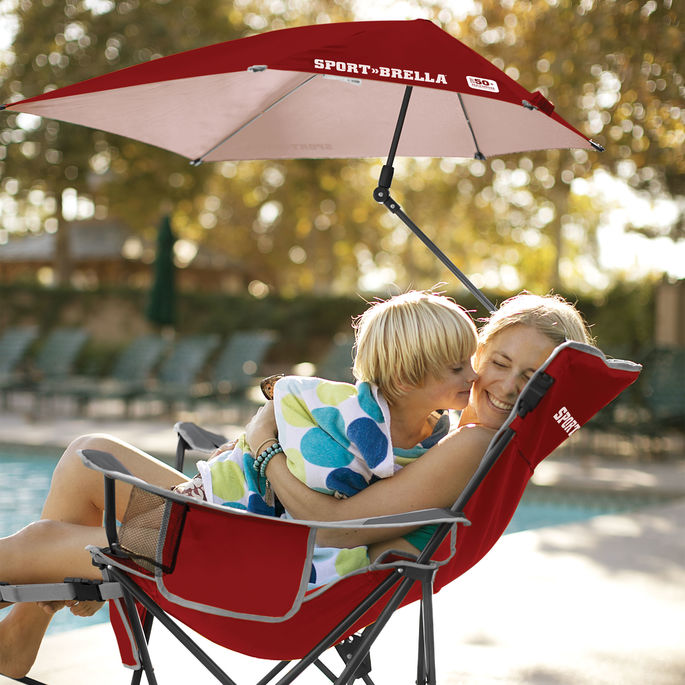 SKLZ SPORT-BRELLA RECLINER CHAIR RED
