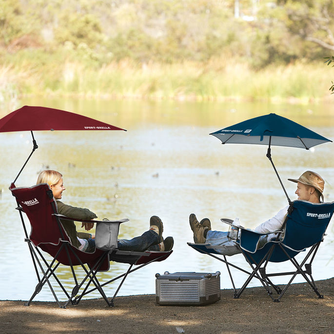 SKLZ SPORT-BRELLA RECLINER CHAIR RED