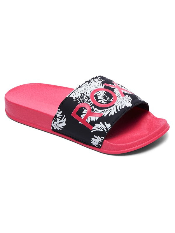 ROXY Girl's 7-14 Slippy Slider Sandals