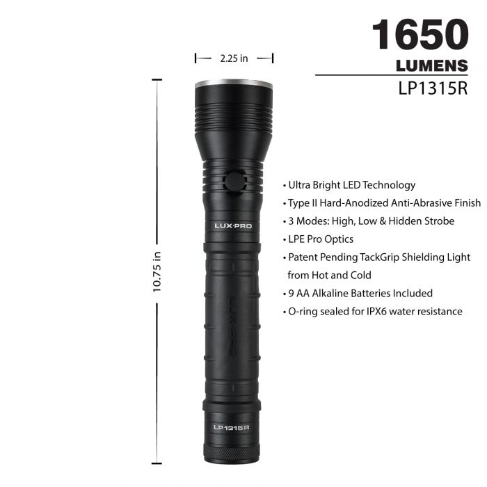 LuxPro Extreme Output Flashlight