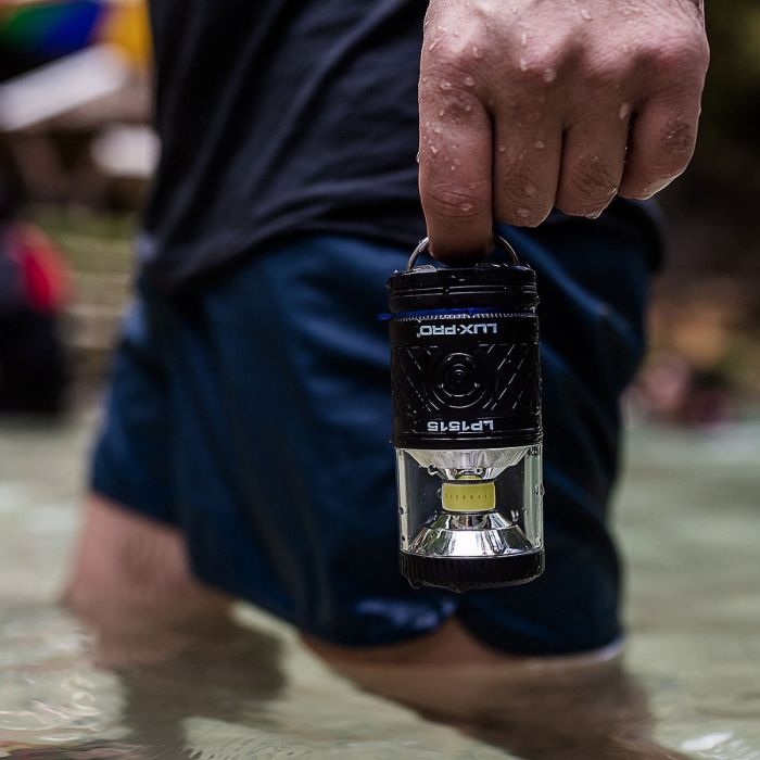 LuxPro Floating Waterproof LED Lantern with Flashlight
