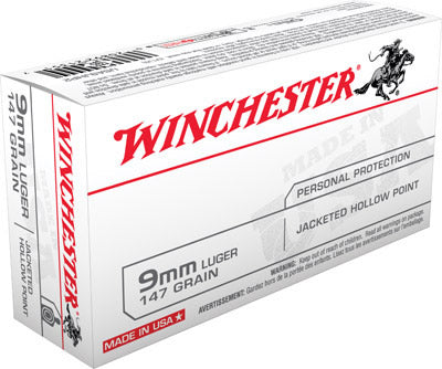Winchester 9MM 147GR JHP 50RD Ammo