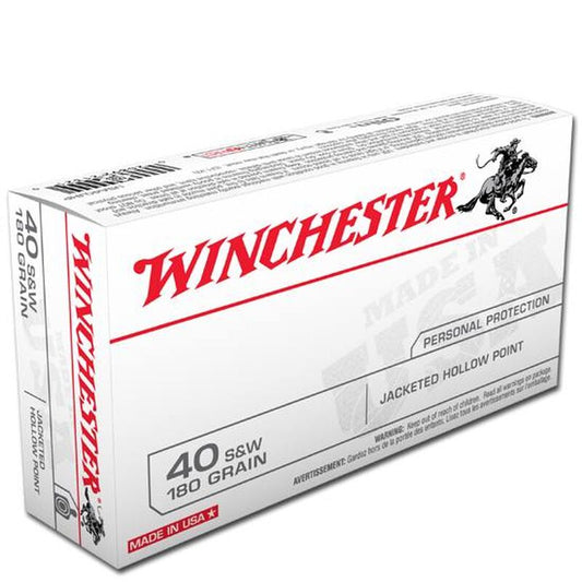 Winchester 40 S&W 180 GR JHP Ammo