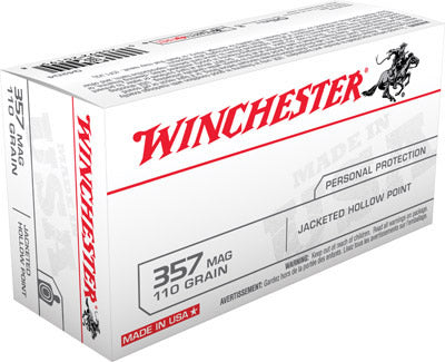 Winchester USA 357Mag 110Gr JHP Ammo
