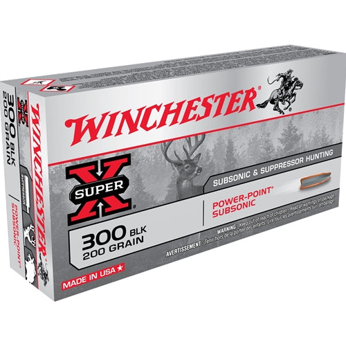 Winchester 300 BLKOUT 200 GR FMJ 60RD Ammo