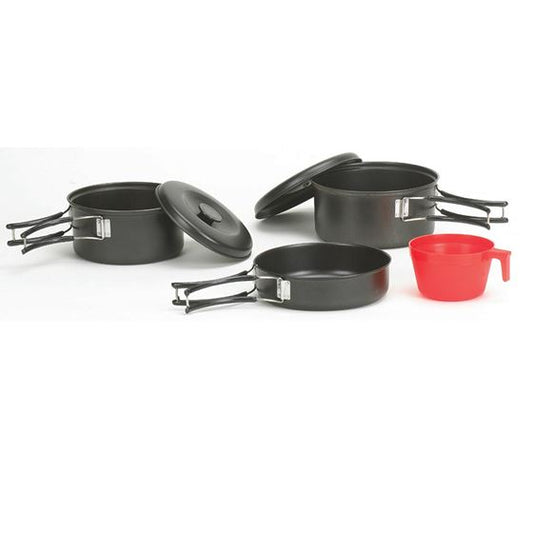 Stansport 1 Person Black Granite Steel Cook Set