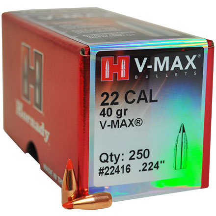 Hornady 224 40 Vmax Bulk Bullet Pk