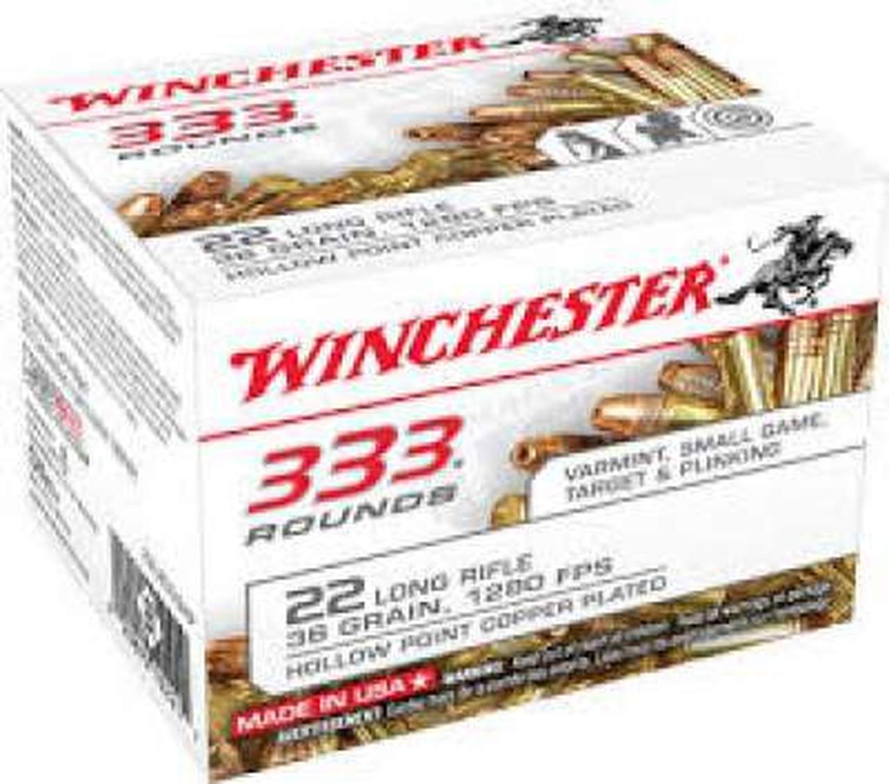 Winchester Win 22LRHP 333RD Bulk Pack