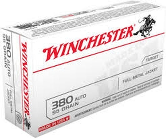 Winchester 380 95FMJ Pistol Ammo