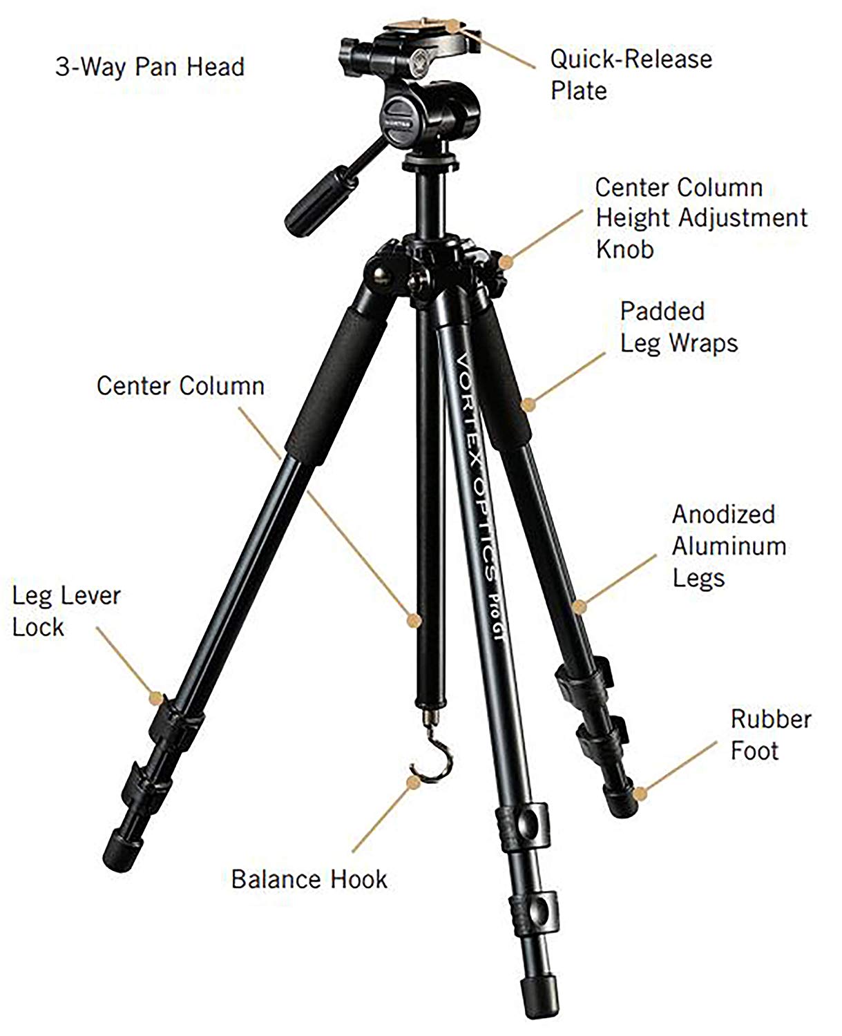 Vortex Pro GT PH Tripod