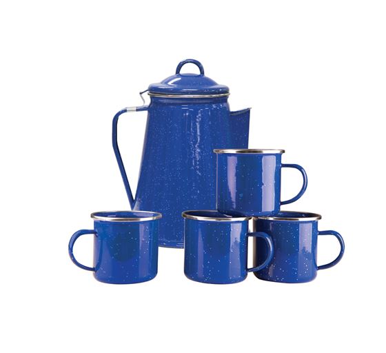 Stansport 8-Cup Percolator And 4 Mug Set