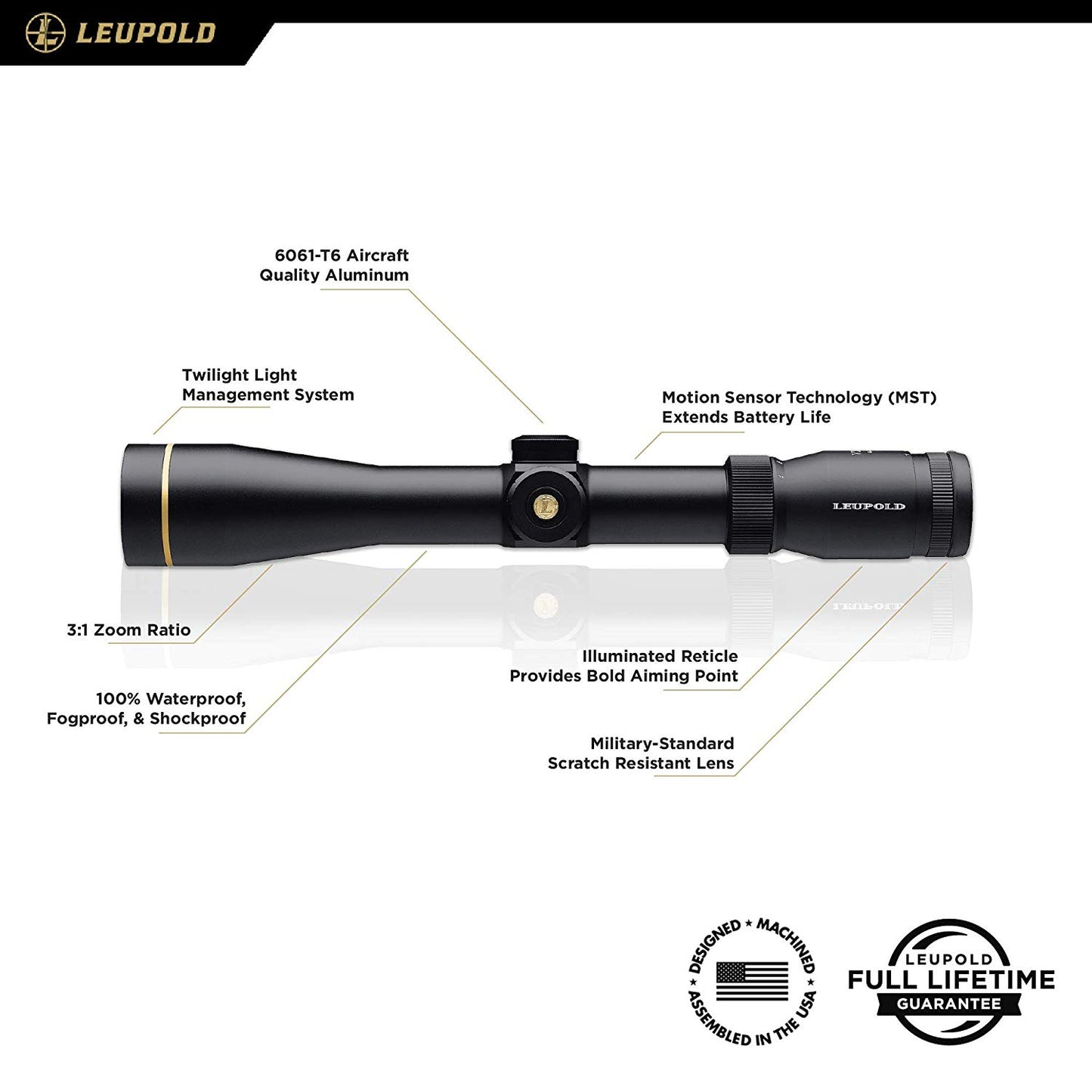 Leupold VX-R 4-12 40M Ball FD Scope
