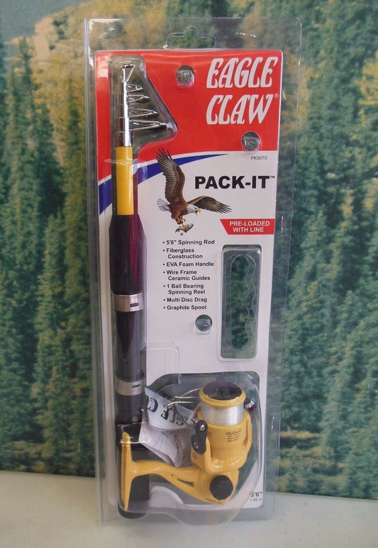 EAGLE CLAW Pack-It 5'6' Spinning Rod