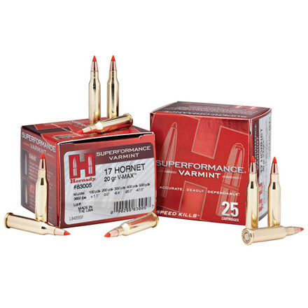Hornady 17 Horent 20G V-Max Ammo