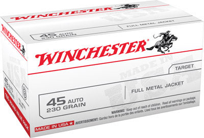 Winchester 45A 230G FMJ 100RD Ammo