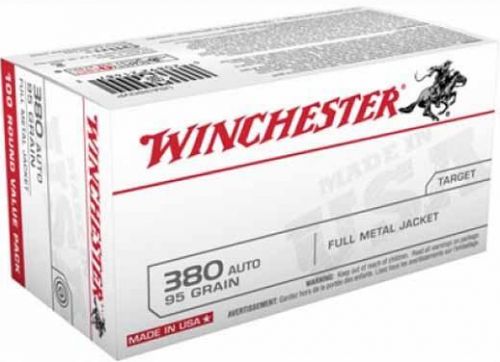 Winchester 380Auto 100RD Pistol Ammo