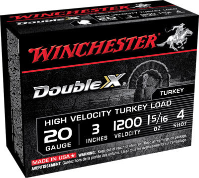 Winchester 20GA 3' #4 Turkey Shotshell