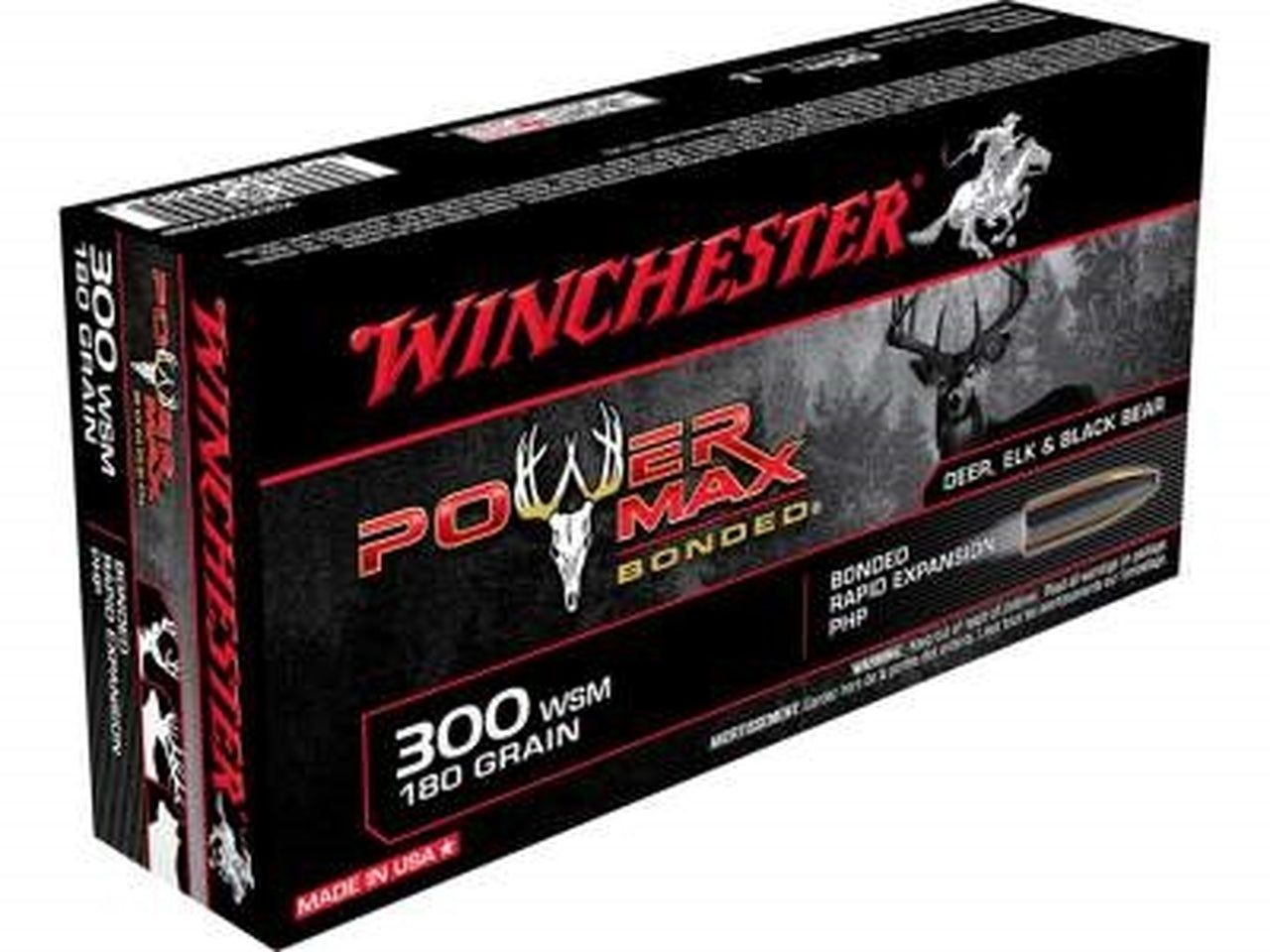 Winchester Power Max 180GR 300WSM Ammo