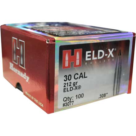 Hornady 30C ELD-X 212GR Bullet